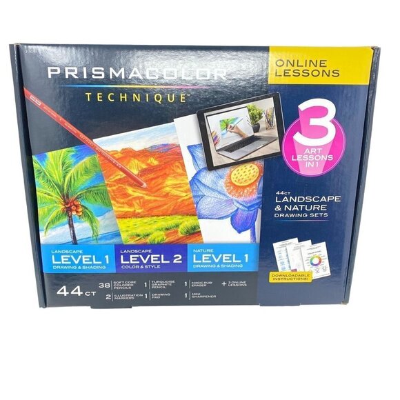 Prismacolor Technique 44ct Landscape & Nature Drawing Colored Pencils Digital - Picture 2 of 7